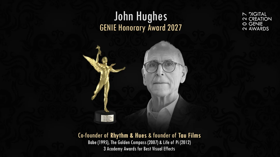 John Hughes, 2027 GENIE Honorary Award, co-founder of Rhythm & Hues and founder of Tau Films