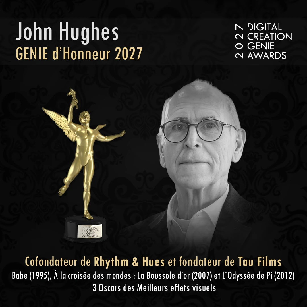 John Hughes, GENIE d’honneur 2027, cofondateur de Rhythm & Hues et fondateur de Tau Films